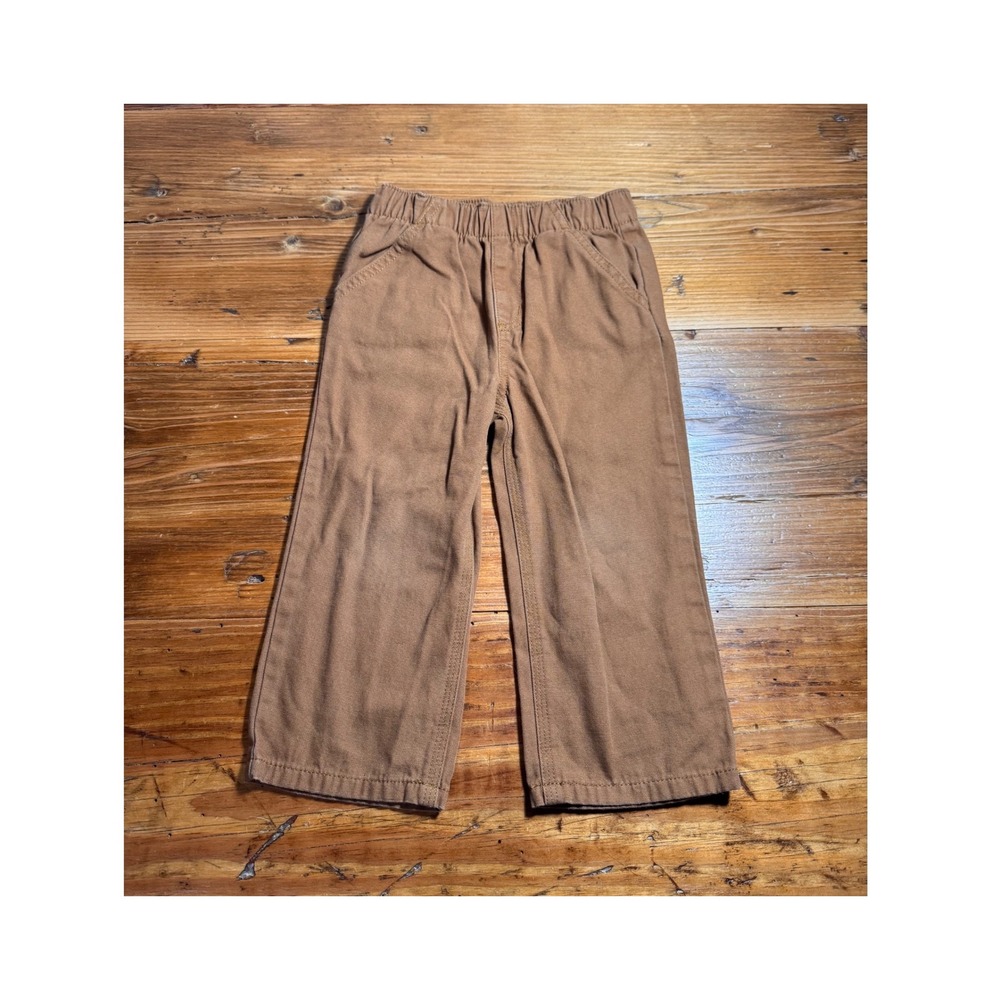 Carhartt 3-Piece Outfit Set Kids 24M Blue Plaid Flannel, Farm Raised Tee & Pants - Picture 3 of 10